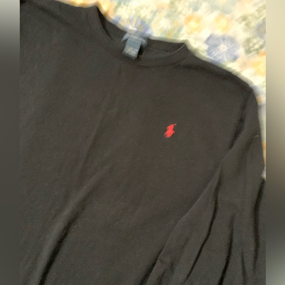 Black polo T-shirt - Picture 2 of 3